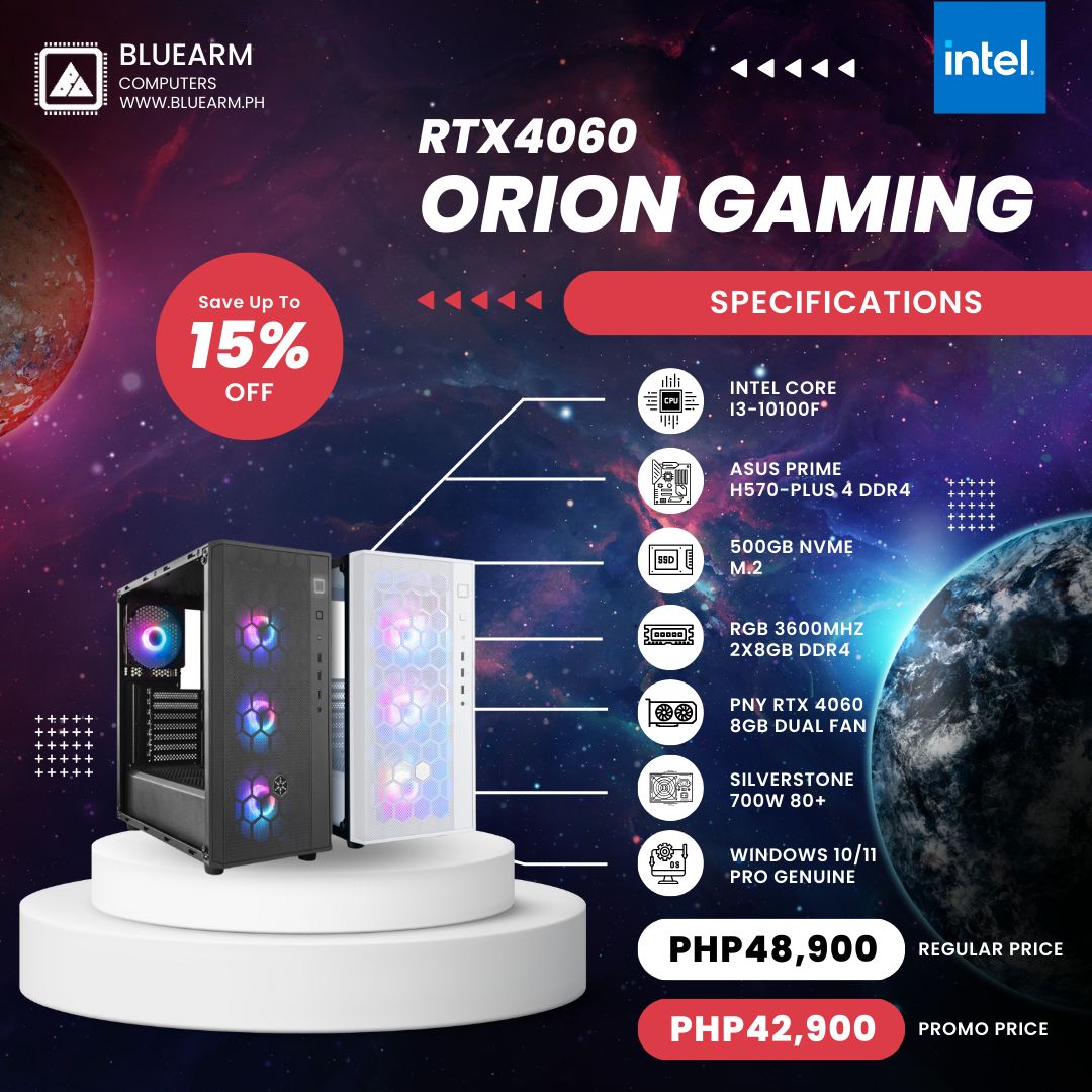 INTEL CORE I3-10100F ORION GAMING BUILD INTEL CORE I3-10100F ORION GAMING BUILD